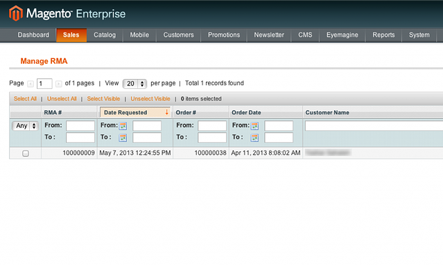 Magento RMA 