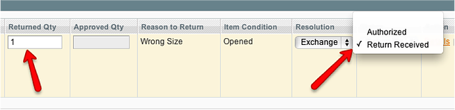 RMA Items Magento 