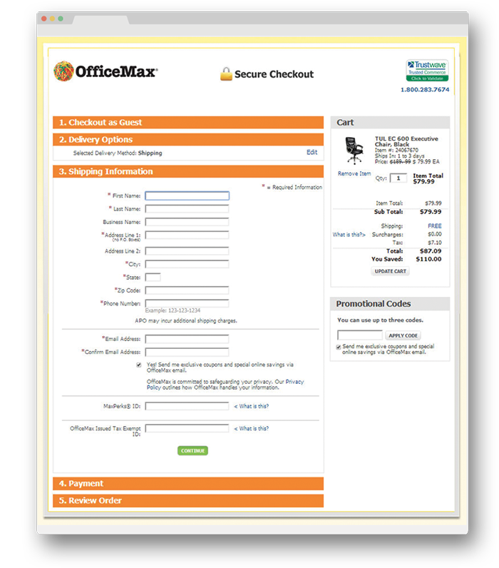 Seamless eCommerce Purchasing Process