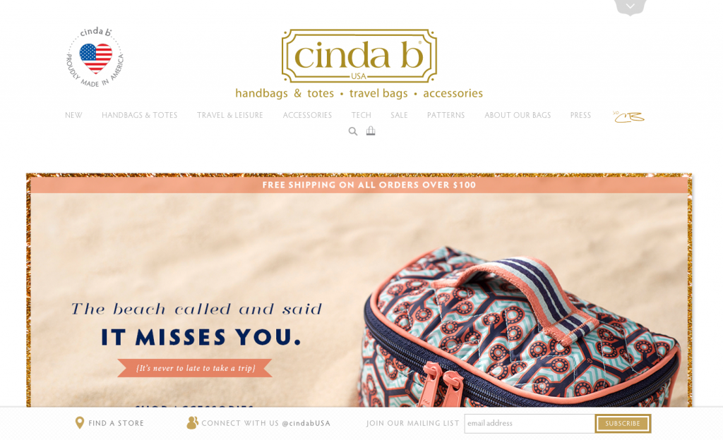 EYEMAGINE Builds Custom Magento Enterprise Responsive Design eCommerce Store for Cinda B