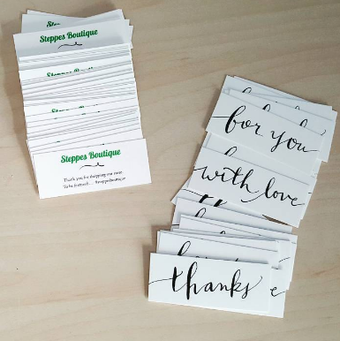 thank you cards - marketing materials