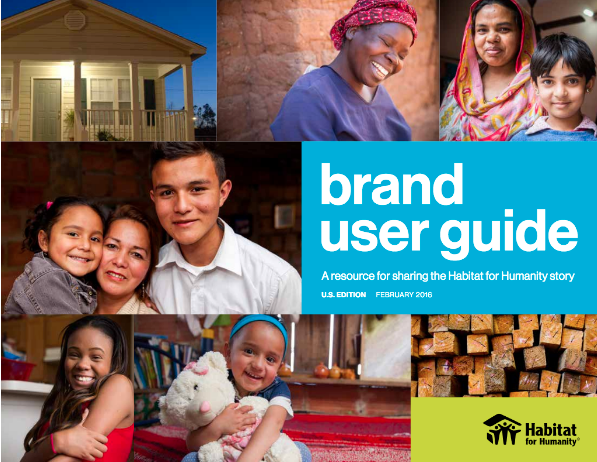 Brand guide - example of marketing materials